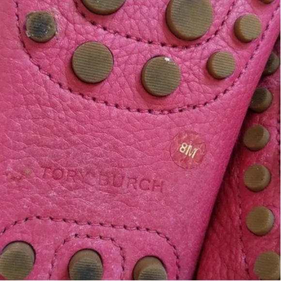Authentic- Tory Burch dark pink flat comfortable shoes - Picture 3 of 15